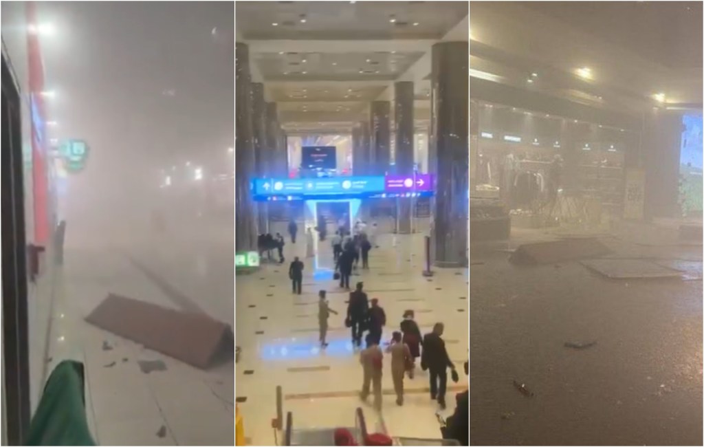 Dubai International Airport, damaged by Iran's retaliation Photo: X.com