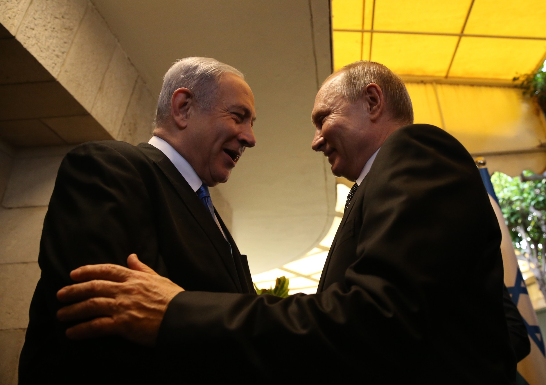 Binjamin Netanjahu i Władimir Putin w Jerozolimie, 23 stycznia 2020 r.