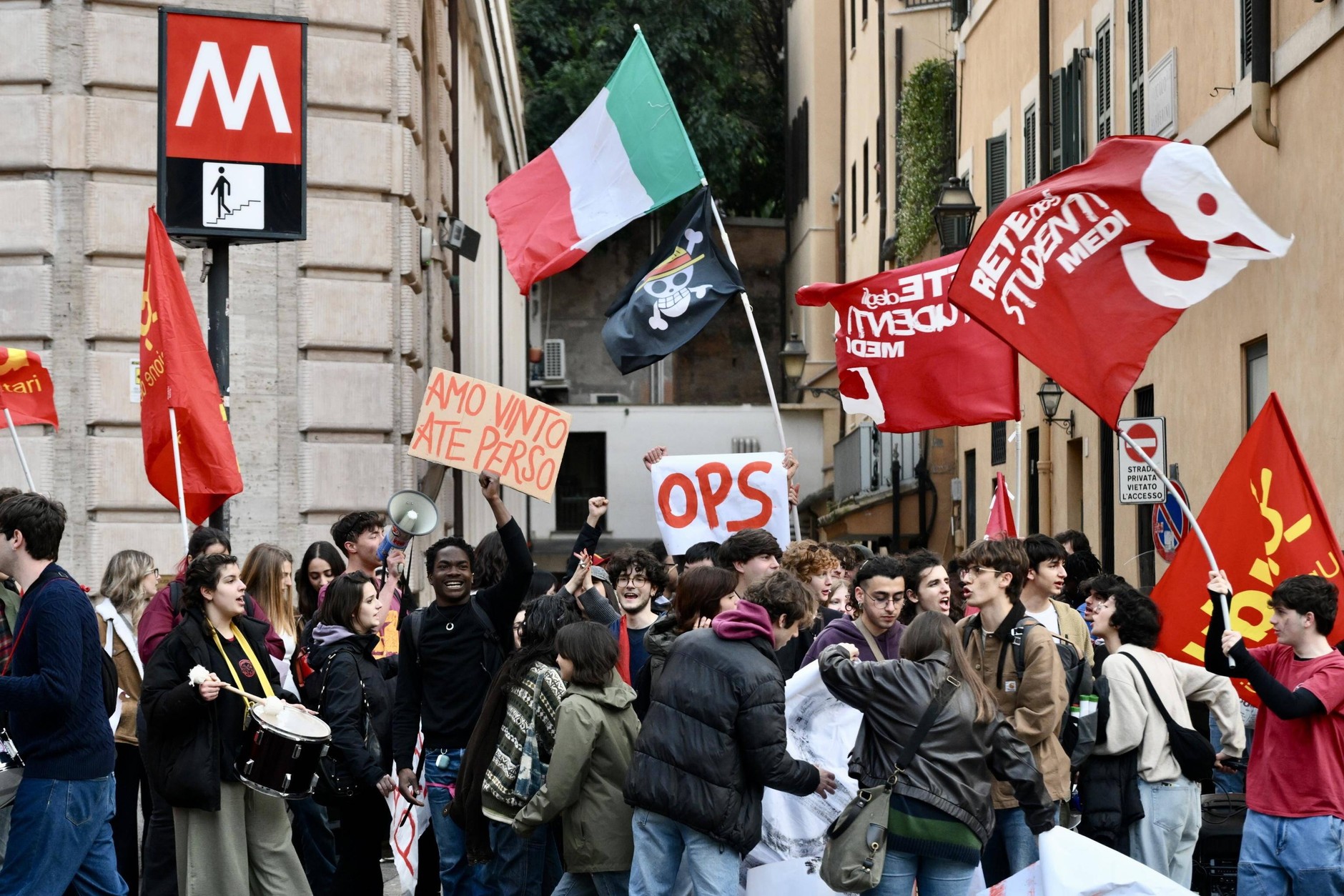 Italians on the streets