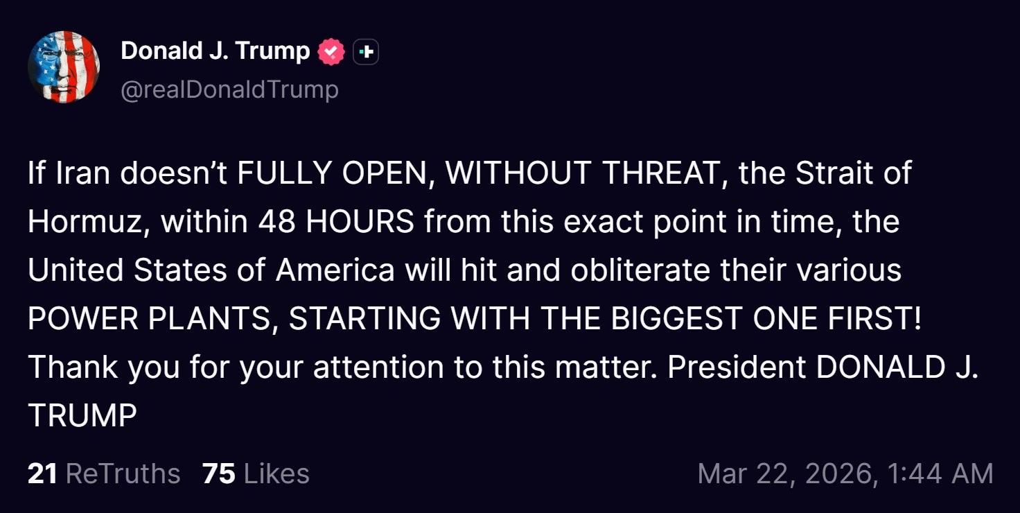 Donald Trump's ultimatum