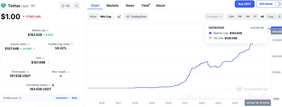 Changing the capitalization of USDT tethers