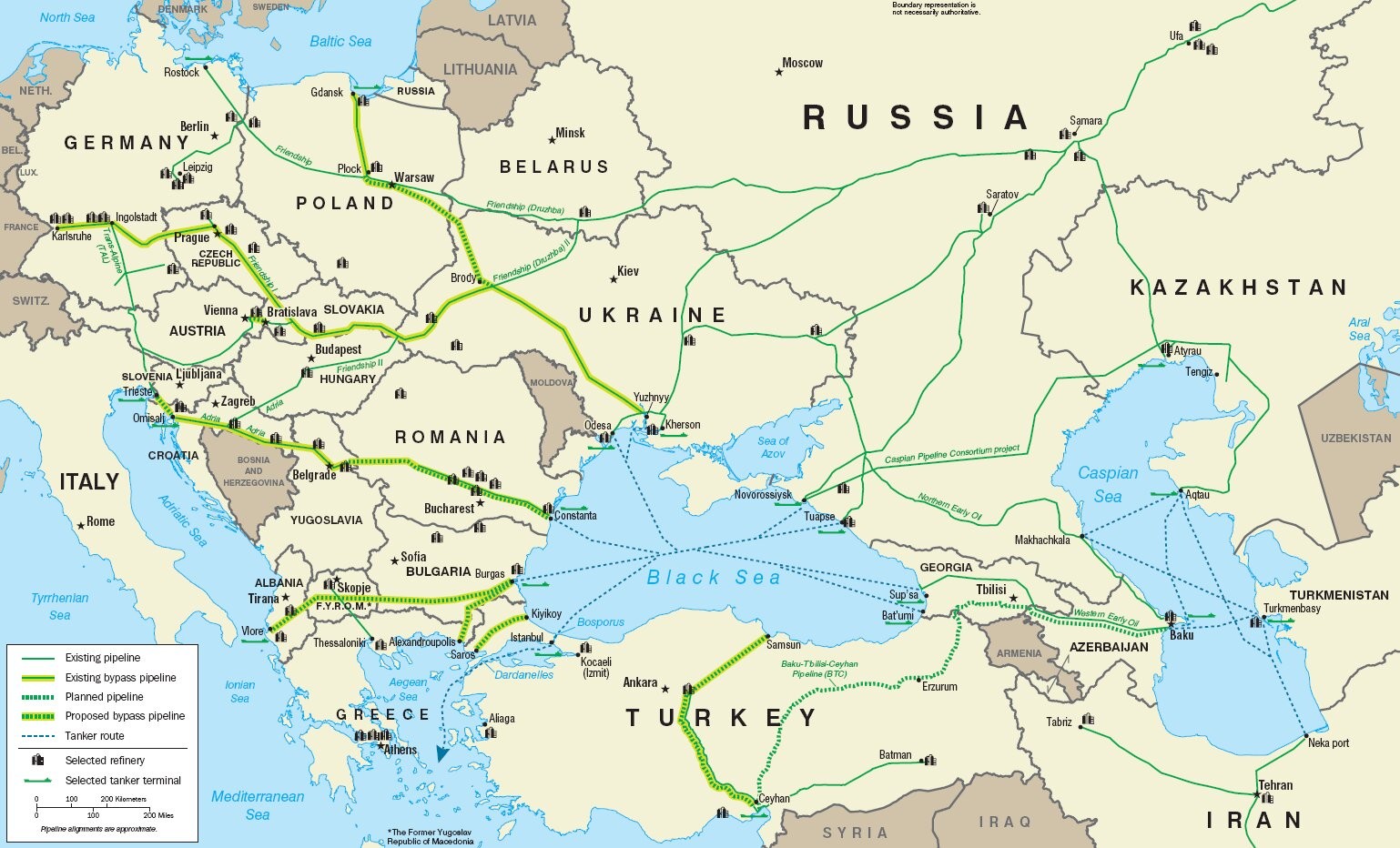 Pipeline map "Friendship"