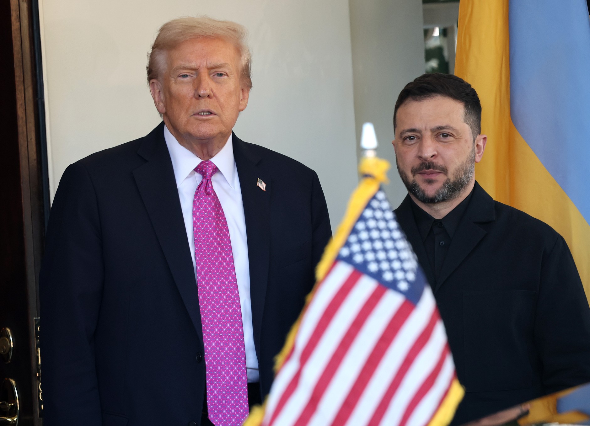 US President Donald Trump and Ukrainian President Volodymyr Zelensky Washington, October 17, 2025.