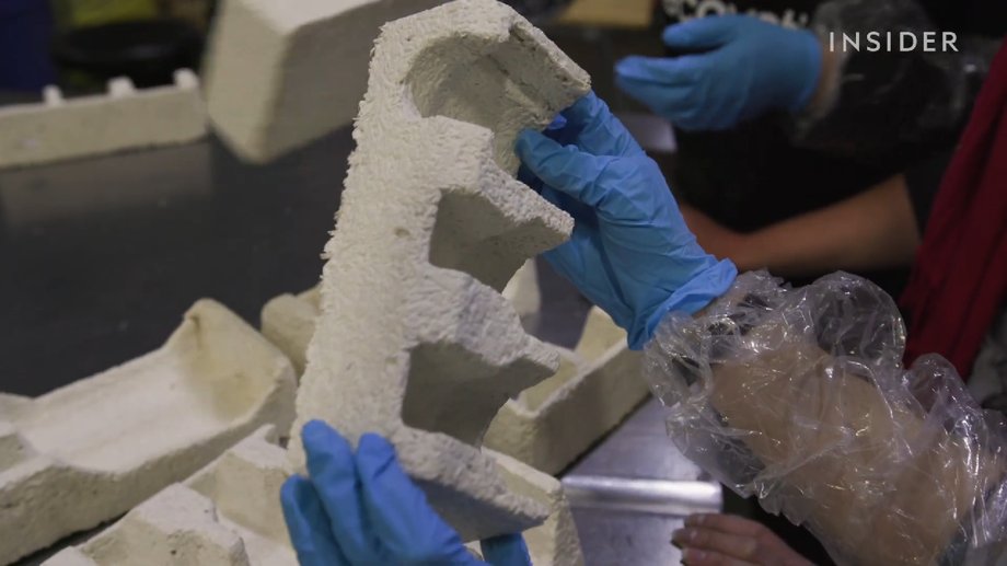 Mycelium can be used as styrofoam