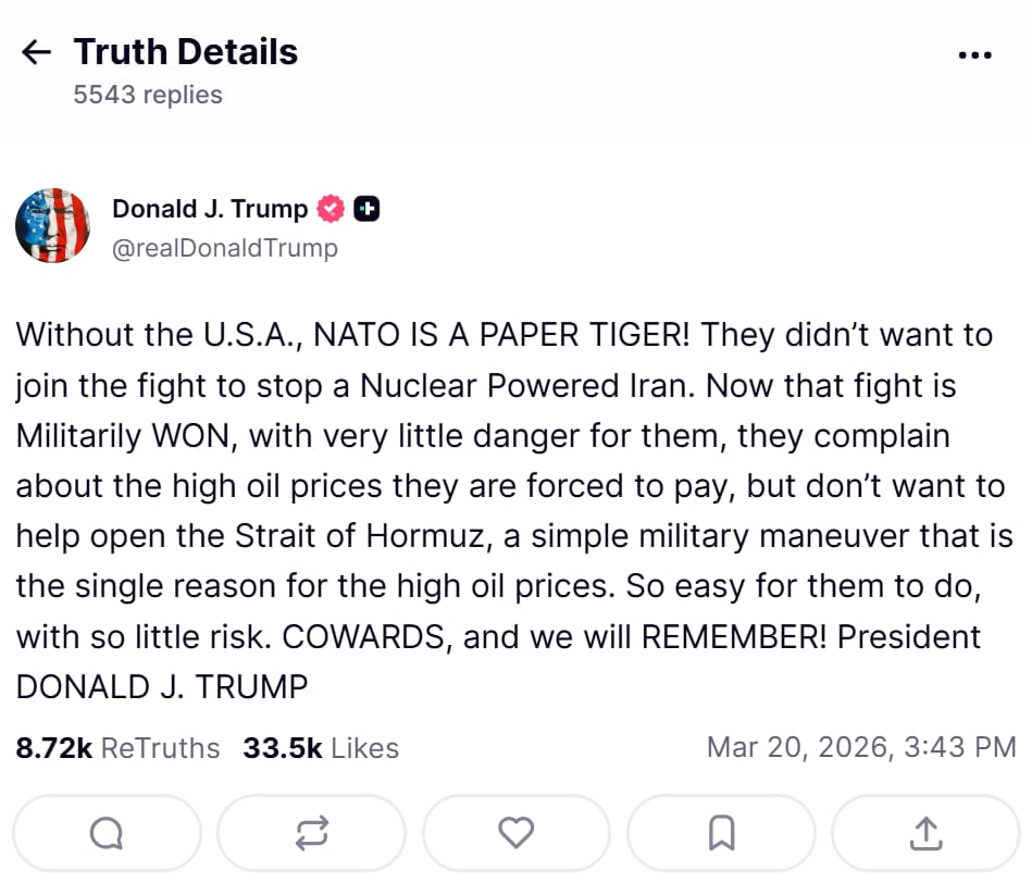 Trump said he trusts Putin more than his NATO allies and compared him to Zelensky photo 1