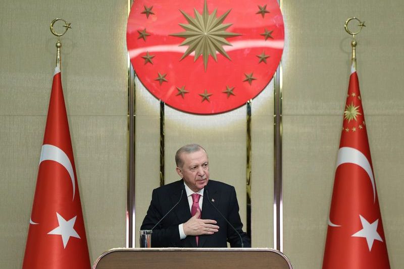 Erdogan says he is 