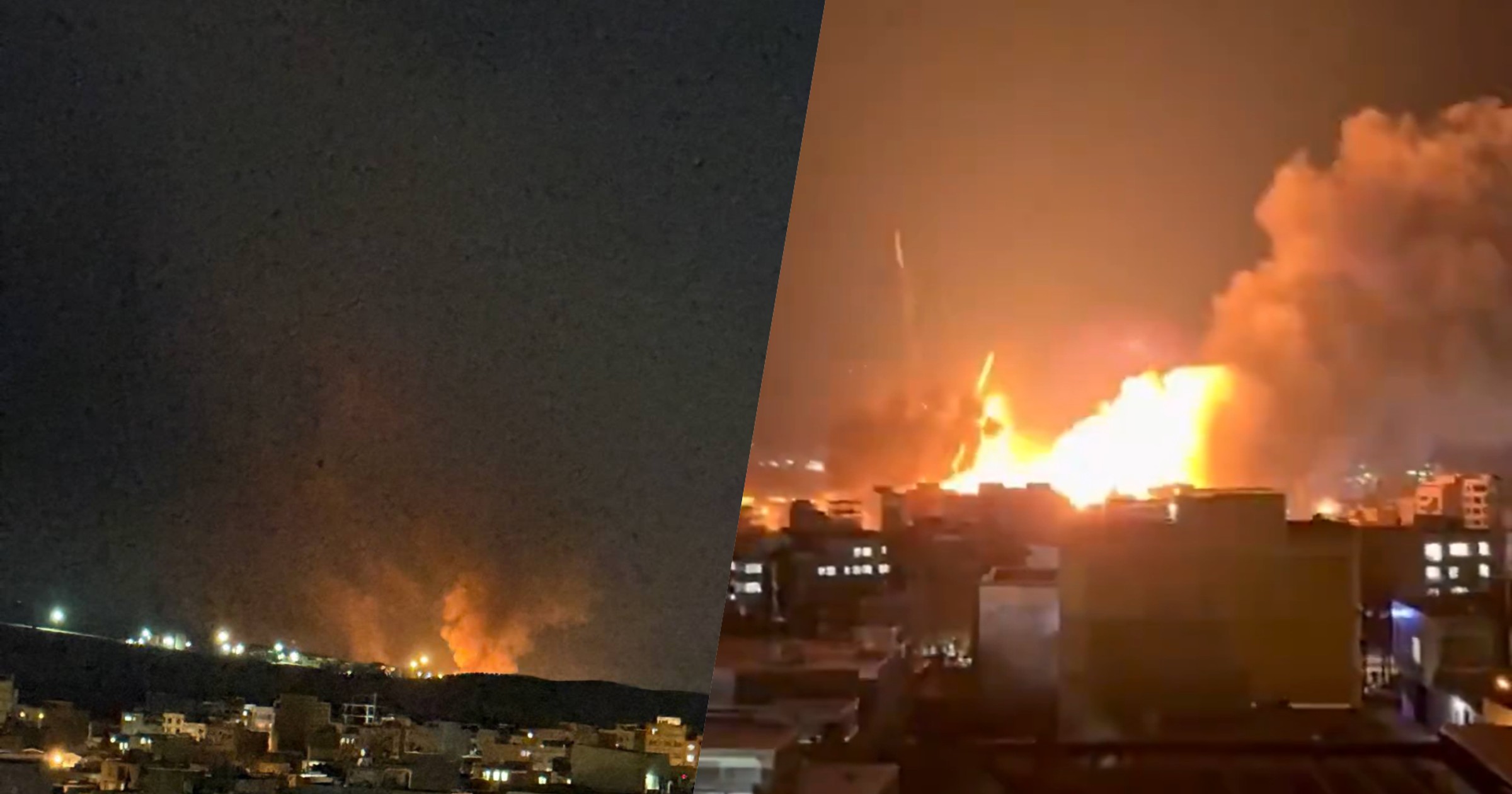 Night attacks on Tehran