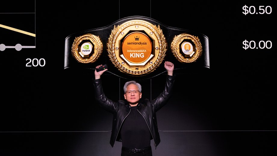 During GTC, Jensen Huang celebrated Nvidia's first place in the inference speed ranking created by the analytical company SemiAnalysis.