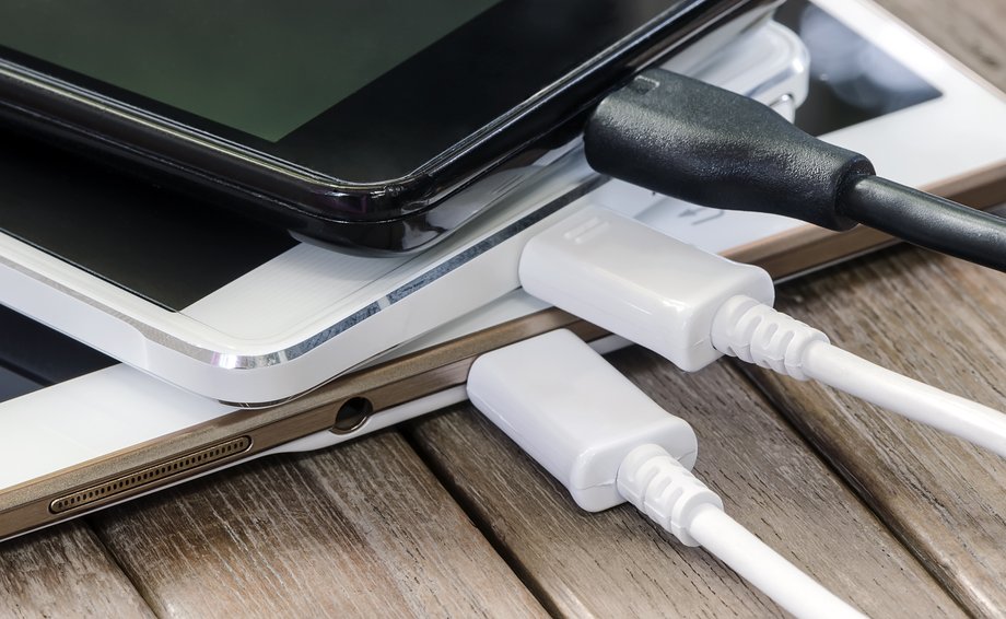 All currently produced smartphones use the popular USB Type C port for charging. If your new smartphone had a different one... seriously consider choosing it. 