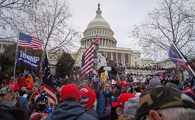 Attack on the Capitol in Washington, DC, January 6, 2021.