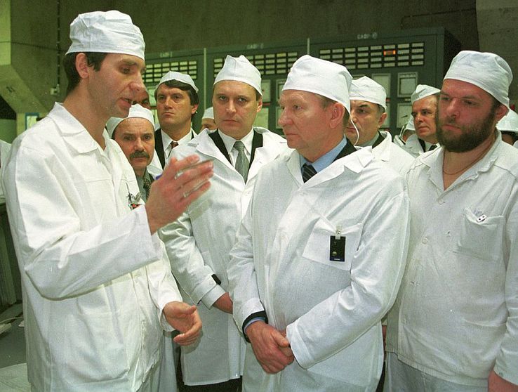 What remained after the Chernobyl nuclear disaster
