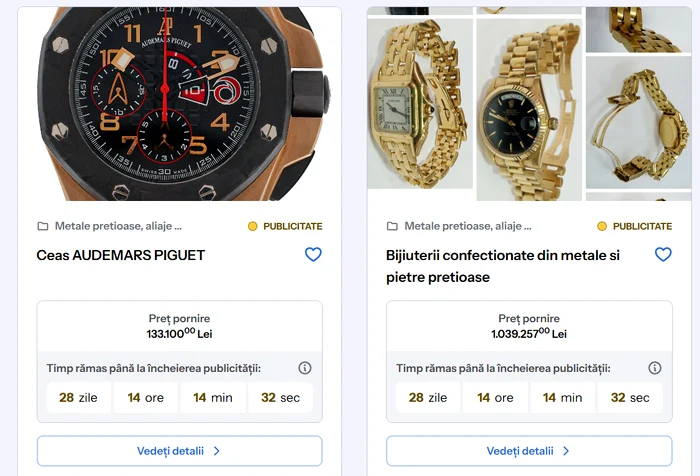 Watches and jewelry up for auction