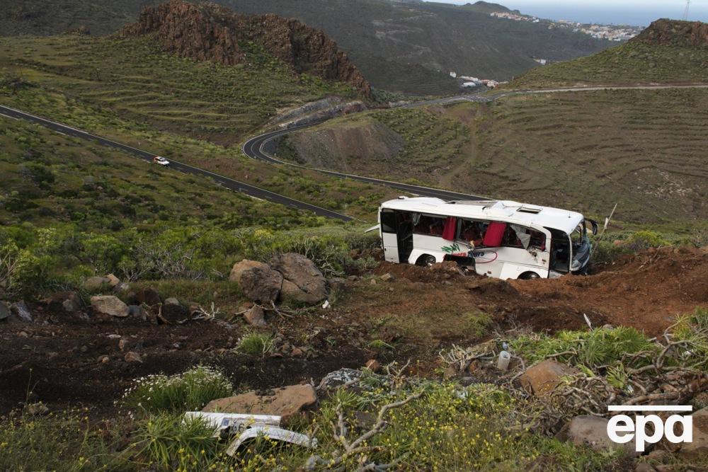 A bus carrying tourists was involved in an accident in the Canary Islands; there was a victim. Photo 6