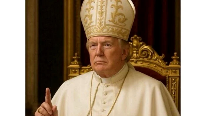 Trump dressed as the pope PHOTO: X