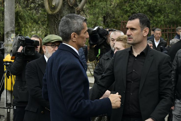 Răzvan Lucescu at the funeral of Mircea Lucescu // photo: Cristi Preda (GSP)