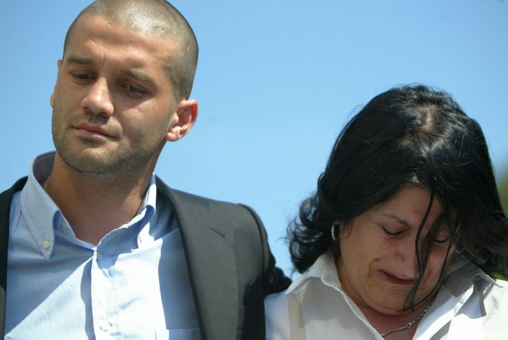 Cristi Chivu and Mariana Chivu in 2010, at the unveiling of his father's bust, in Reșita / Photo source: Gazeta Sporturilor Archive