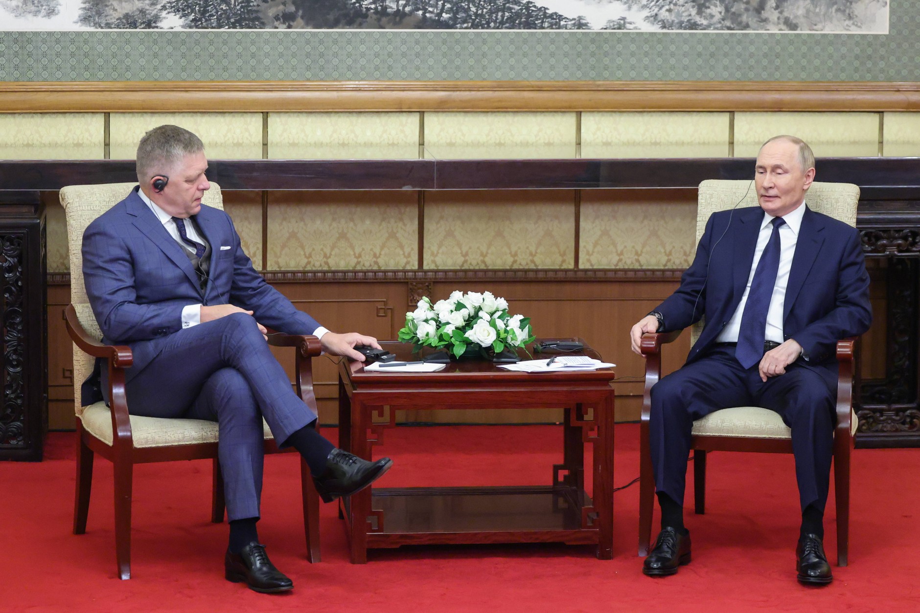 Robert Fico and Vladimir Putin (September 2025)