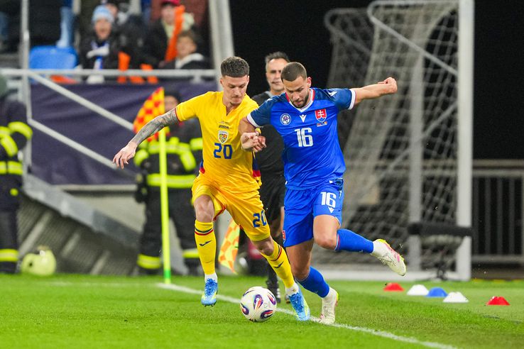 Dennis Man, David Hancko in Slovakia - Romania, friendly match // March 31, 2026, photo: Getty Images