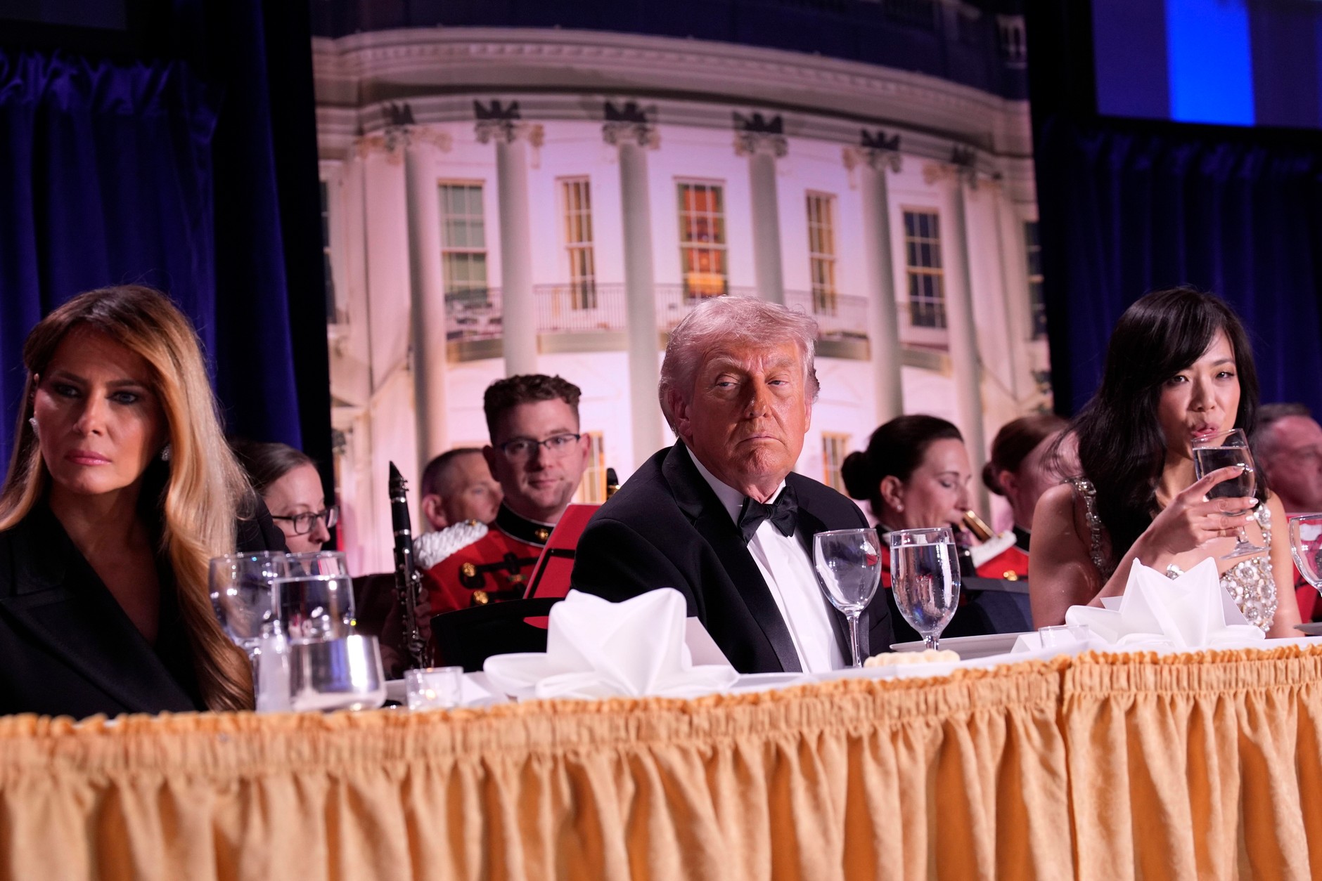 Melania and Donald Trump moments before the shooting