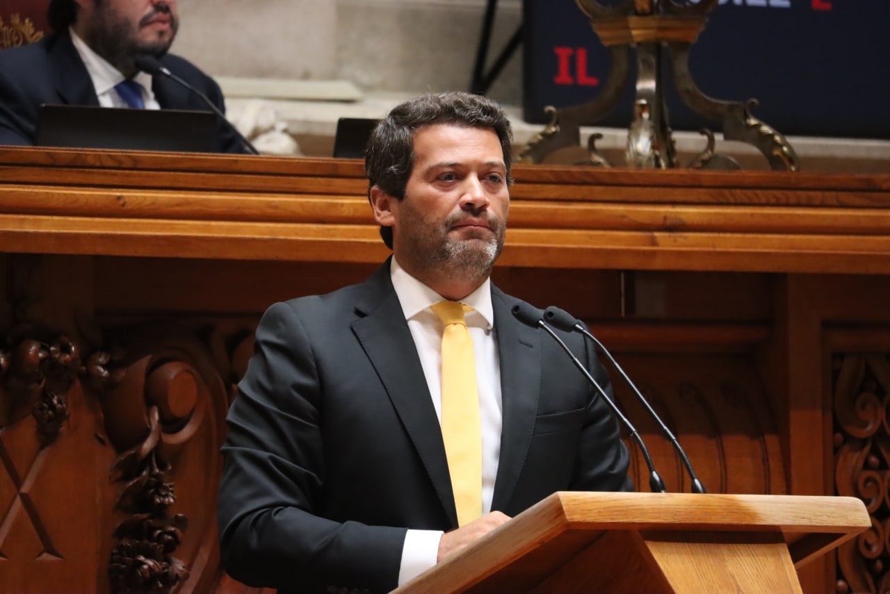 Chega leader Andre Ventura in the Portuguese parliament