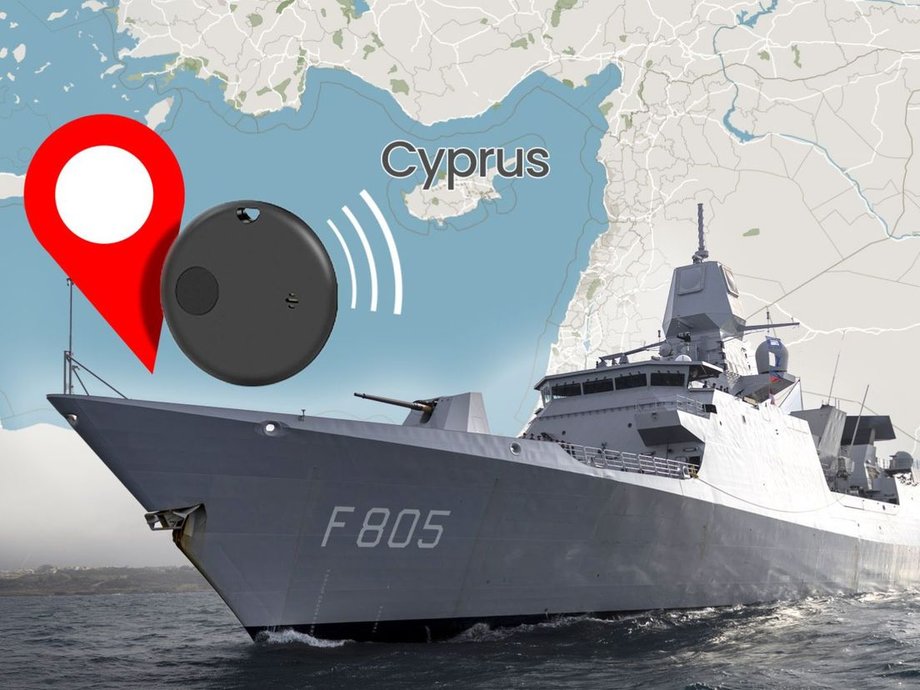 HNLMS Evertsen - Bluetooth locator revealed the location of a Dutch warship