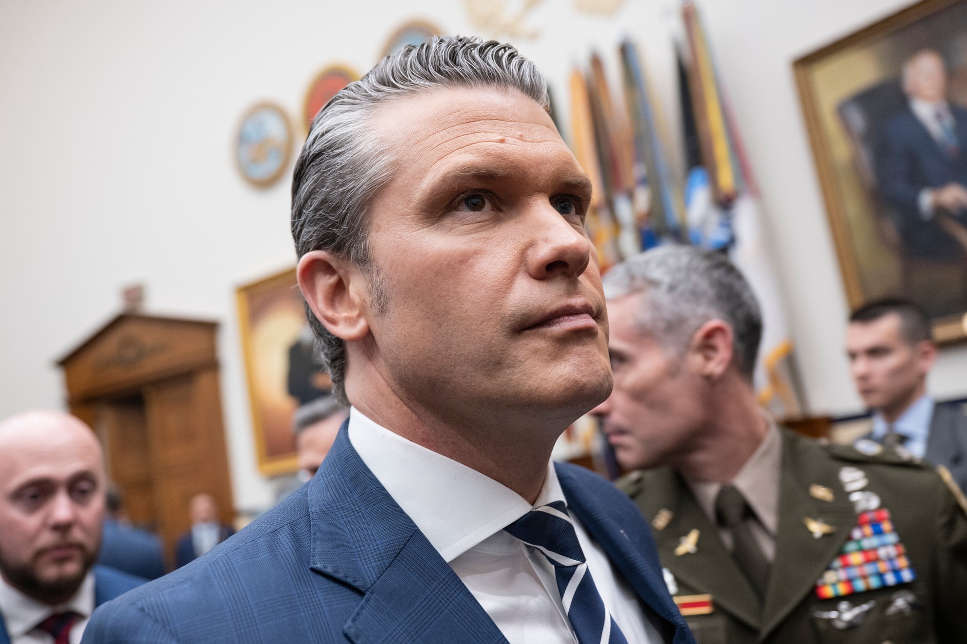 U.S. Secretary of Defense Pete Hegseth testifies on the Pentagon's budget request, Washington, April 29, 2026.