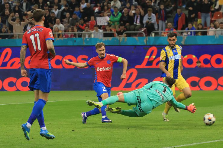 Darius Olaru, goal in FCSB - Petrolul