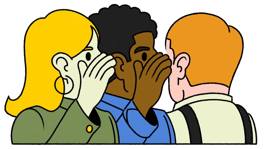 Gossip is not a good way to build professional relationships