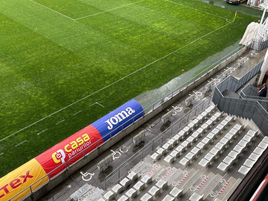 Unconventional images! Serious problems at the 37 million stadium: game interrupted for two hours » Dinamo will play here in the play-off
