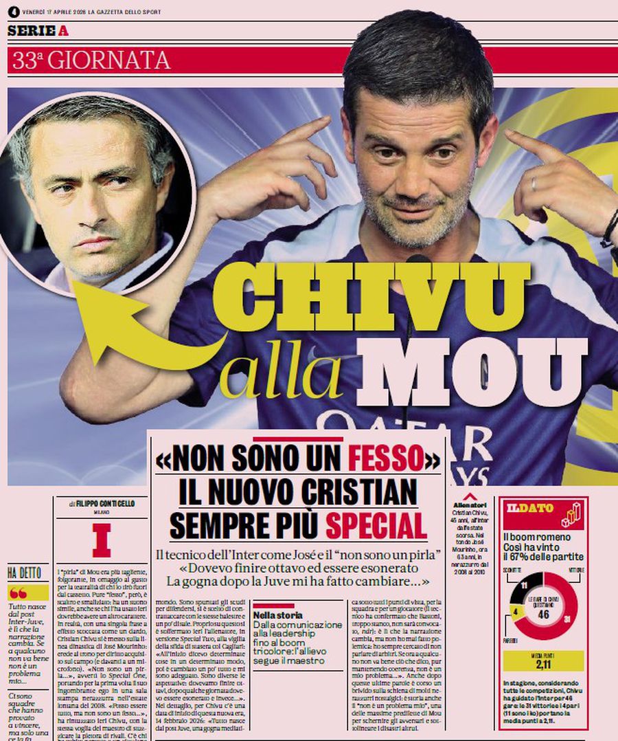 They nicknamed Chivu: 