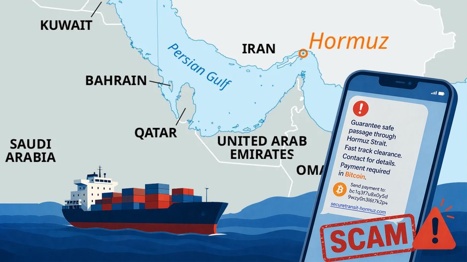 Crypto scandal in the Strait of Hormuz Bitcoin scammers offer shipowners safe transit
