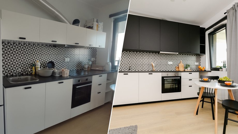 Before and after home staging