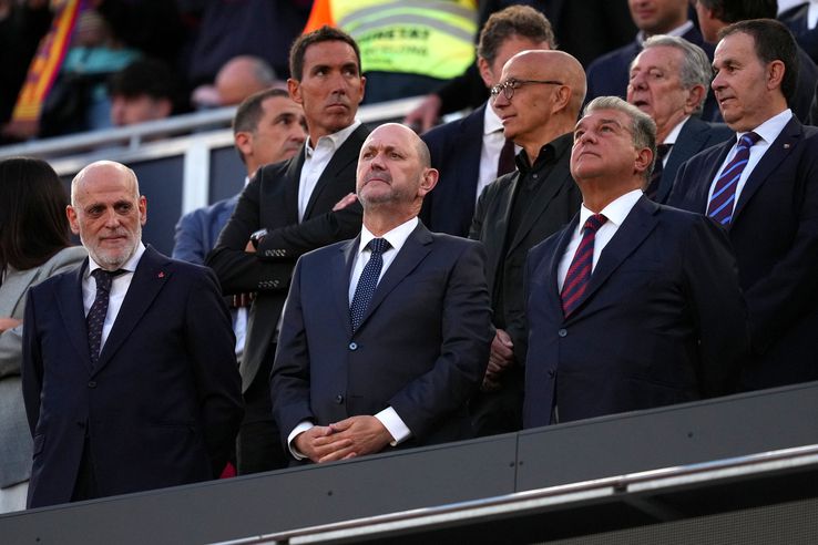 Joan Laporta, at Barcelona - Real Madrid // PHOTO: Getty Images