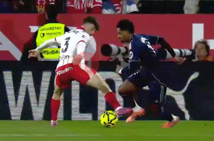 Girona - Real 1-1: No penalty awarded in the 80th minute when Rodrygo was tripped in the box by Joel Roca