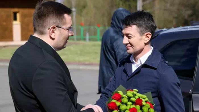 Alexandru Bălan at the reception in Belarus PHOTO: belta.by