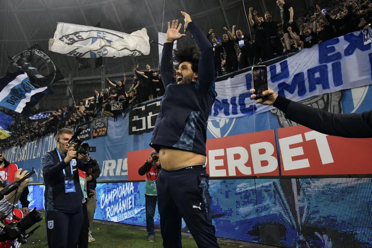 Filipe Coelho. The University of Craiova won the title of champion in the Super League. Photo: Cristi Preda (GSP.RO)