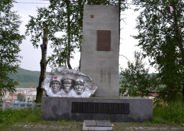 Monument to the irradiated heroes who died during the Great Patriotic War of 1941-1945.