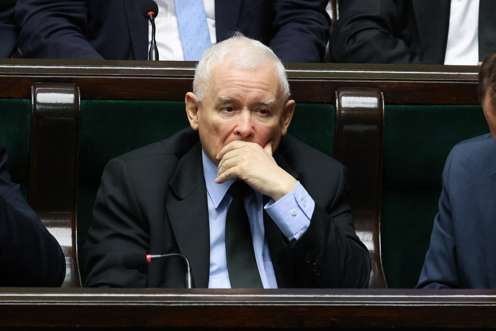 PiS President Jarosław Kaczyński in the plenary hall of the Sejm, April 30, 2026.