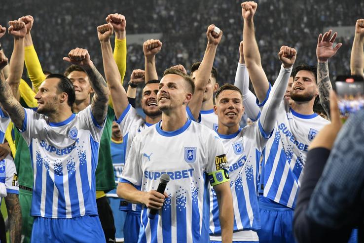 The University of Craiova won the title of champion in the Superleague. Photo: Cristi Preda (GSP.RO)