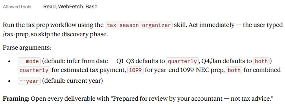 Tax-related commands are currently related to the US tax system.