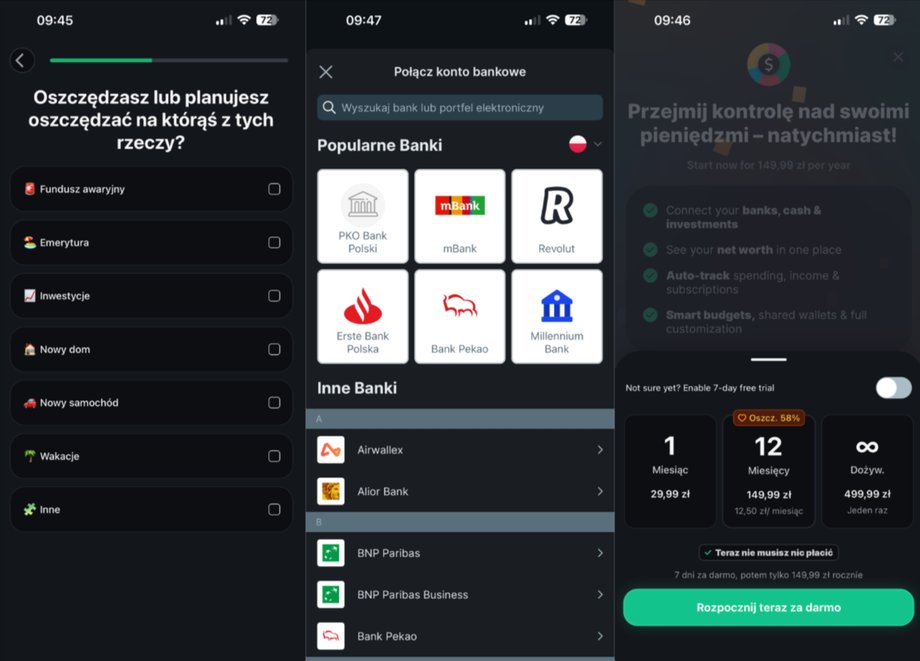 Spendee application available on mobile devices