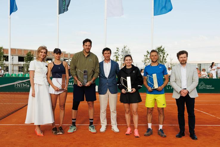 Simona Halep and Juan Martin del Potro, at the inauguration of the National Tennis Center of the Republic of Moldova/Photo: Ceslav Ciuhrii
