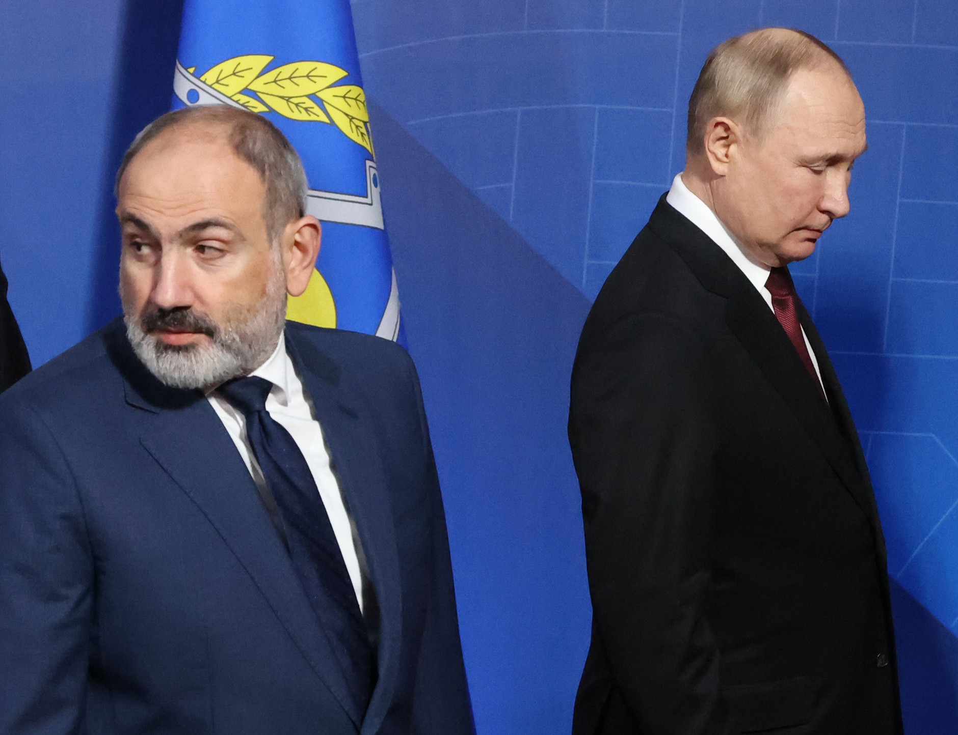 Nikol Pashinyan and Vladimir Putin, Yerevan, November 23, 2022.