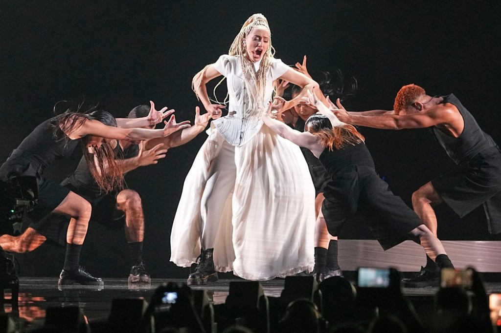 France's representative, Monroe, at Eurovision 2026. PHOTO: Martin Meissner / AP / Profimedia