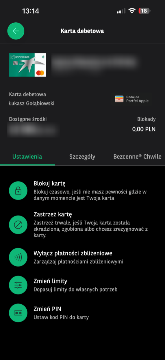 BNP application and transaction limits