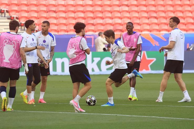 Images from PSG's training before the Champions League final with Arsenal // PHOTO: Ionuț Iordache (GSP.ro)