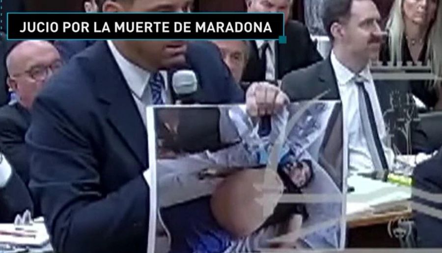 Maradona's ex-wife screams in court: 