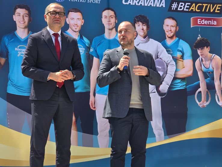 David Popovici, present at the launch of the BeActive 2026 caravan/Photo: Bogdan Fechită (GSP.ro)