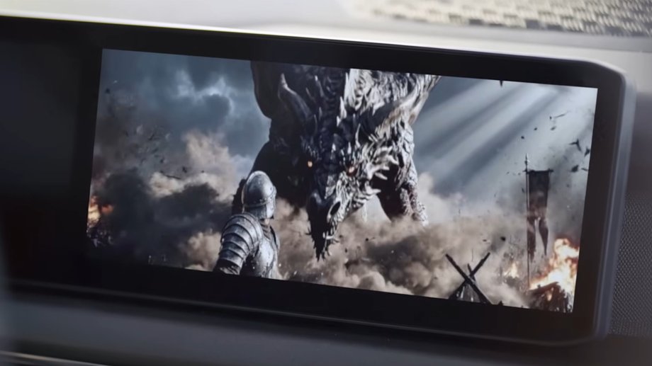 The new version of Android Auto will allow you to display full-screen video on the car's screen - but only when stationary.