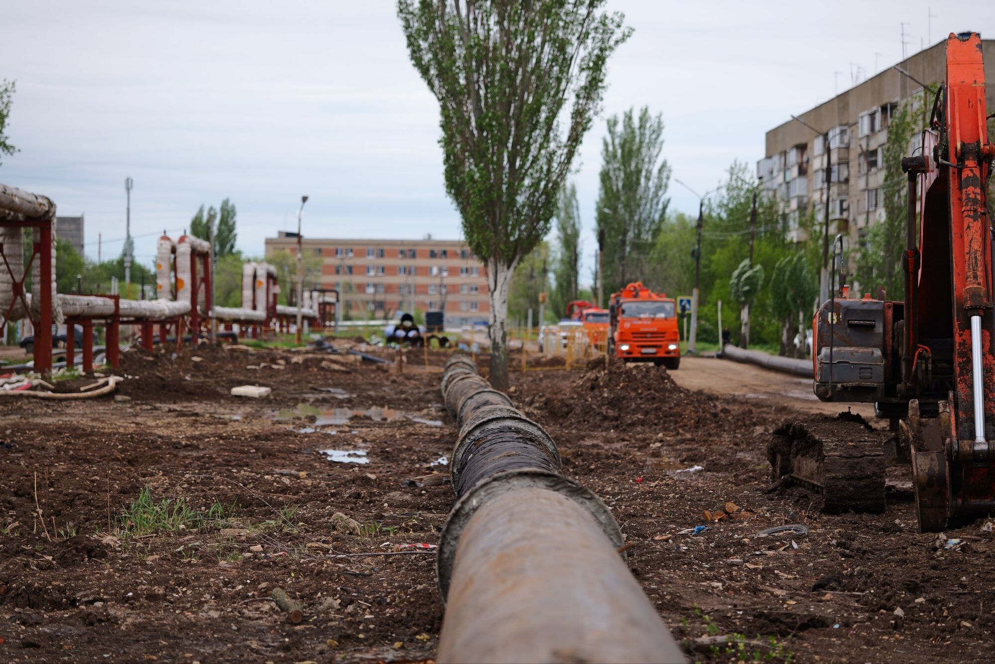 ''Lake of feces in the city center''. Russian Engels has been drowning in sewage for two weeks now. Photo